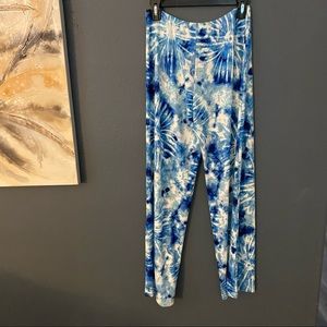 Jordan Taylor tie dye swimsuit coverup pants mediu